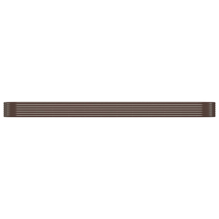 Vidaxl plantenbak 507x100x36 cm gegalvaniseerd staal bruin