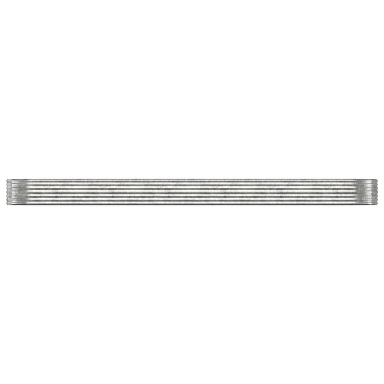 Vidaxl plantenbak 507x100x36 cm gegalvaniseerd staal zilverkleurig