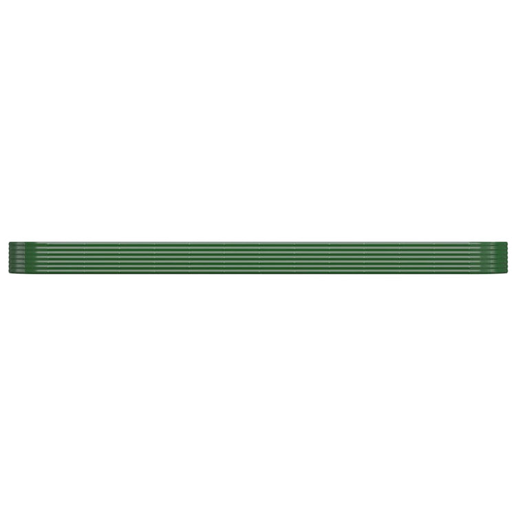 Vidaxl plantenbak 544x100x36 cm gegalvaniseerd staal groen