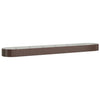 Vidaxl plantenbak 544x100x36 cm gegalvaniseerd staal bruin
