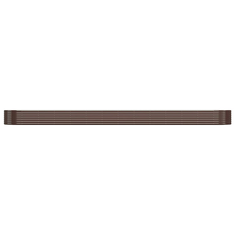 Vidaxl plantenbak 544x100x36 cm gegalvaniseerd staal bruin