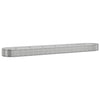 Vidaxl plantenbak 544x100x36 cm gegalvaniseerd staal zilverkleurig