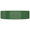 Vidaxl plantenbak 140x140x36 cm gegalvaniseerd staal groen