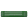 Vidaxl plantenbak 214x140x36 cm gegalvaniseerd staal groen