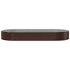 Vidaxl plantenbak 296x140x36 cm gegalvaniseerd staal bruin