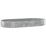 VidaXL Plantenbak 296x140x36 cm gepoedercoat staal zilverkleurig - afbeelding 2