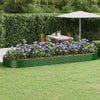 Vidaxl plantenbak 450x140x36 cm gegalvaniseerd staal groen