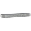 Vidaxl plantenbak 450x140x36 cm gegalvaniseerd staal zilverkleurig