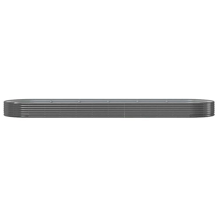 Vidaxl plantenbak 523x140x36 cm gegalvaniseerd staal antracietkleurig