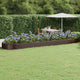 Vidaxl plantenbak 600x140x36 cm gegalvaniseerd staal bruin