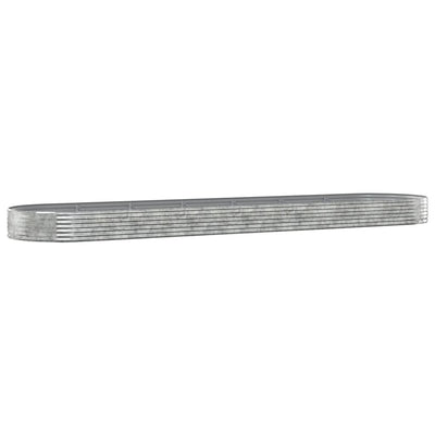 Vidaxl plantenbak 600x140x36 cm gegalvaniseerd staal antracietkleurig