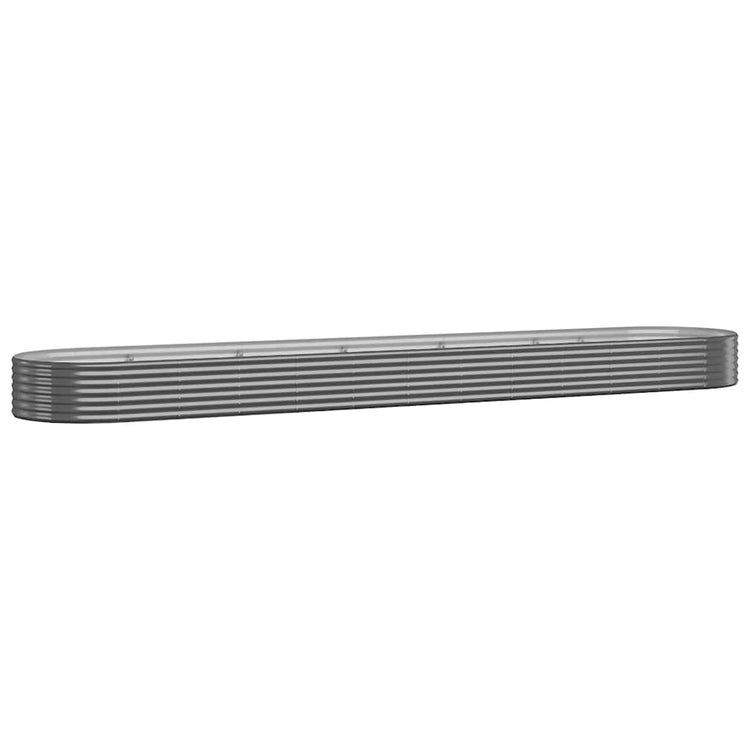 Vidaxl plantenbak 600x140x36 cm gegalvaniseerd staal antracietkleurig