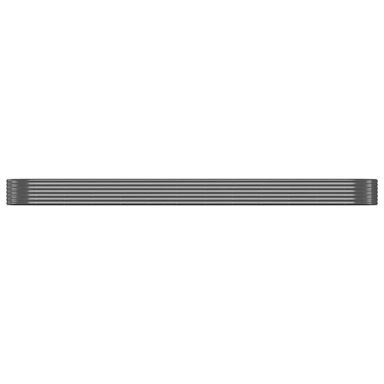 Vidaxl plantenbak 600x140x36 cm gegalvaniseerd staal antracietkleurig