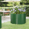 Vidaxl plantenbak 100x100x68 cm gegalvaniseerd staal groen