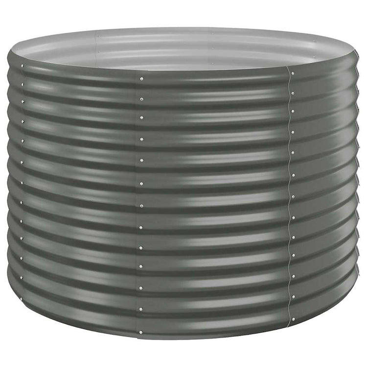 Vidaxl plantenbak 100x100x68 cm gegalvaniseerd staal grijs