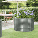 Vidaxl plantenbak 100x100x68 cm gegalvaniseerd staal grijs