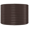 Vidaxl plantenbak 100x100x68 cm gegalvaniseerd staal bruin