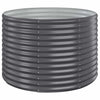 Vidaxl plantenbak 100x100x68 cm gegalvaniseerd staal antracietkleurig