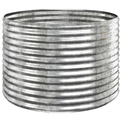 Vidaxl plantenbak 100x100x68 cm gegalvaniseerd staal zilverkleurig