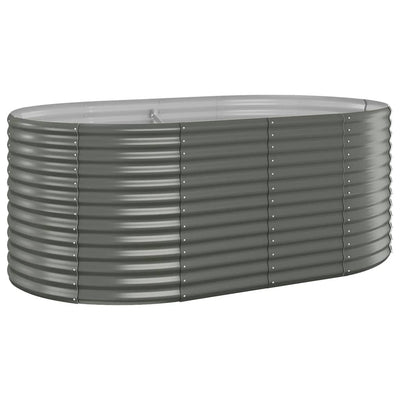 Vidaxl plantenbak 175x100x68 cm gegalvaniseerd staal grijs