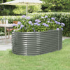 Vidaxl plantenbak 175x100x68 cm gegalvaniseerd staal grijs