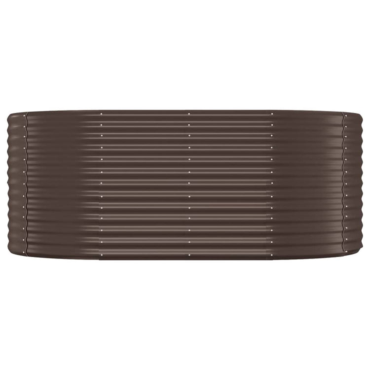 Vidaxl plantenbak 175x100x68 cm gepoedercoat staal bruin