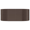 Vidaxl plantenbak 175x100x68 cm gepoedercoat staal bruin