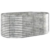 VidaXL Plantenbak 175x100x68 cm gepoedercoat staal zilverkleurig