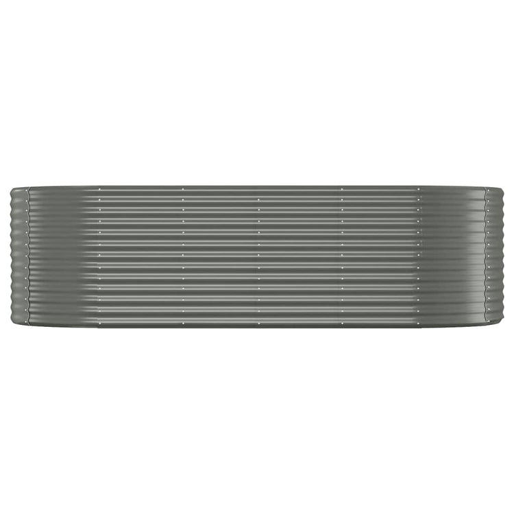 Vidaxl plantenbak 249x100x68 cm gegalvaniseerd staal grijs