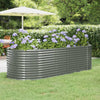 Vidaxl plantenbak 249x100x68 cm gegalvaniseerd staal grijs