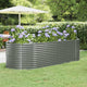 Vidaxl plantenbak 249x100x68 cm gegalvaniseerd staal grijs