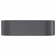 Vidaxl plantenbak 249x100x68 cm gegalvaniseerd staal antracietkleurig - afbeelding 3