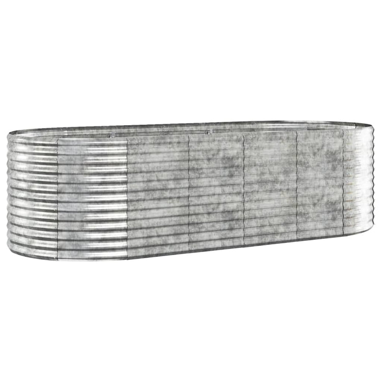 Vidaxl plantenbak 249x100x68 cm gegalvaniseerd staal zilverkleurig