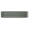 Vidaxl plantenbak 322x100x68 cm gegalvaniseerd staal grijs