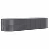 Vidaxl plantenbak 322x100x68 cm gegalvaniseerd staal antracietkleurig