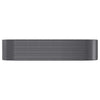 Vidaxl plantenbak 322x100x68 cm gegalvaniseerd staal antracietkleurig