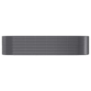 Vidaxl plantenbak 322x100x68 cm gegalvaniseerd staal antracietkleurig - afbeelding 3