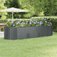 Vidaxl plantenbak 322x100x68 cm gegalvaniseerd staal antracietkleurig