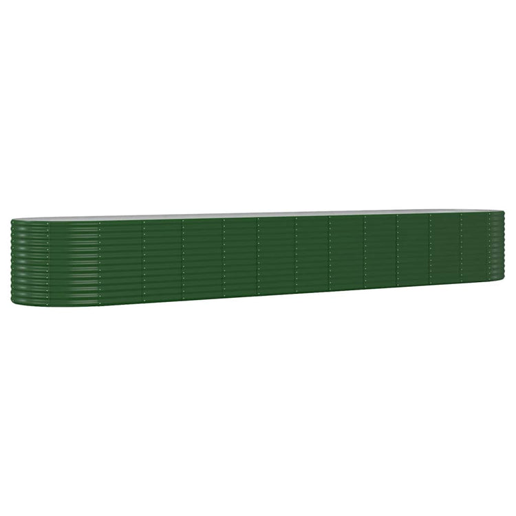 VidaXL Plantenbak 507x100x68 cm gepoedercoat staal groen