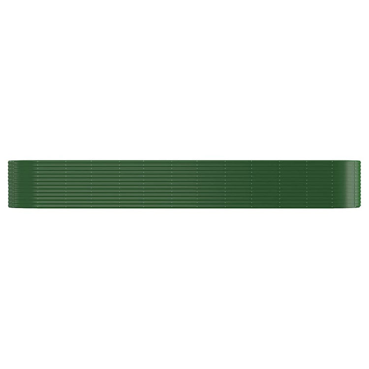 VidaXL Plantenbak 507x100x68 cm gepoedercoat staal groen