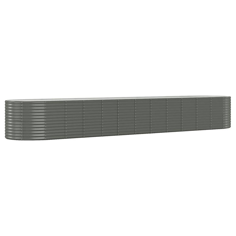 VidaXL Plantenbak 507x100x68 cm gepoedercoat staal grijs
