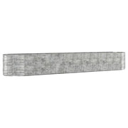 VidaXL Plantenbak 507x100x68 cm gepoedercoat staal zilverkleurig - afbeelding 2