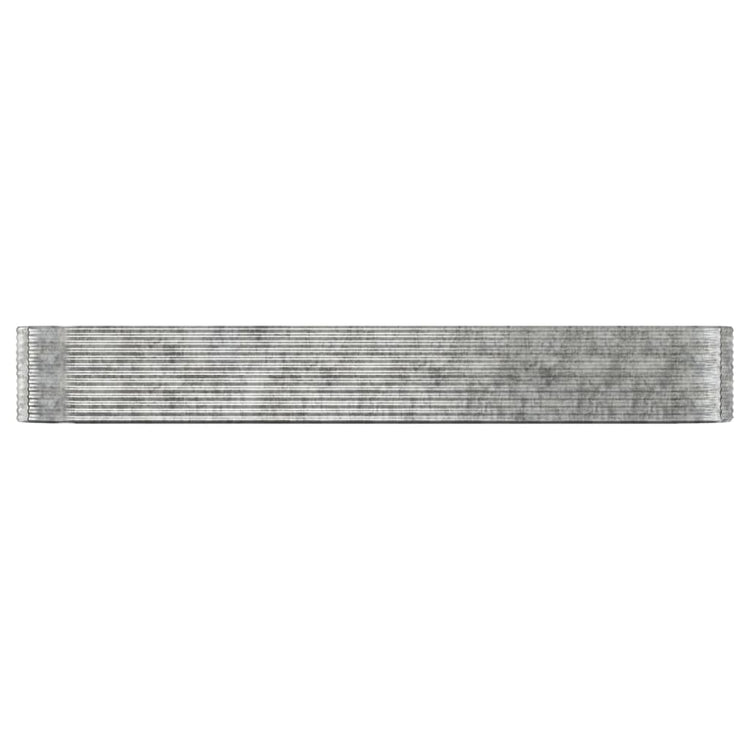 VidaXL Plantenbak 507x100x68 cm gepoedercoat staal zilverkleurig