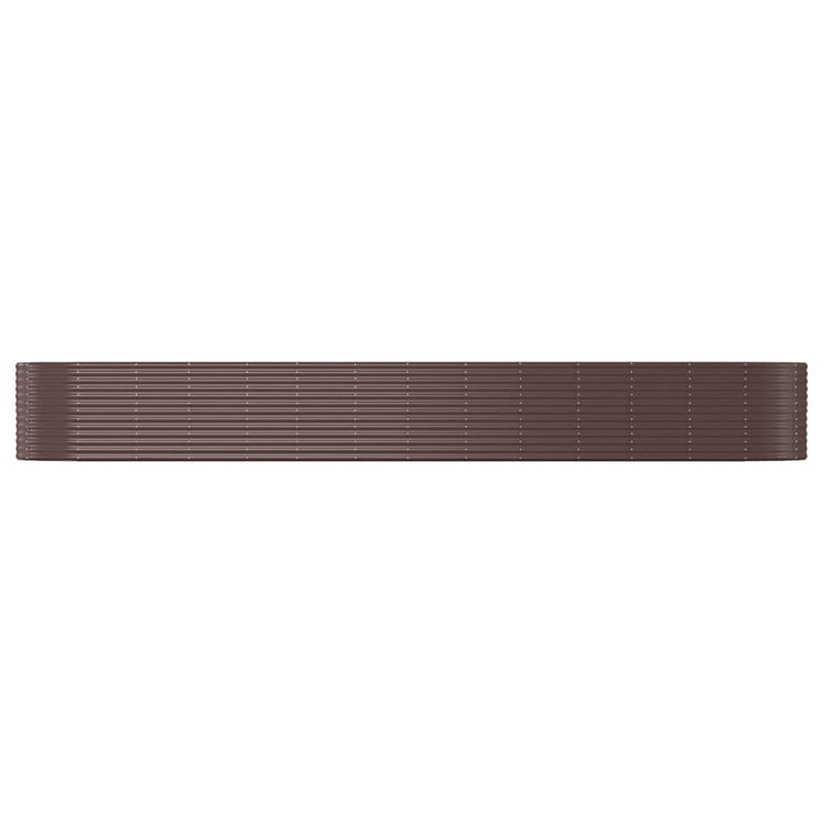 VidaXL Plantenbak 554x100x68 cm gepoedercoat staal bruin
