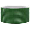 Vidaxl verhoogde tuinbak groen 140x140x68 cm gegalvaniseerd staal