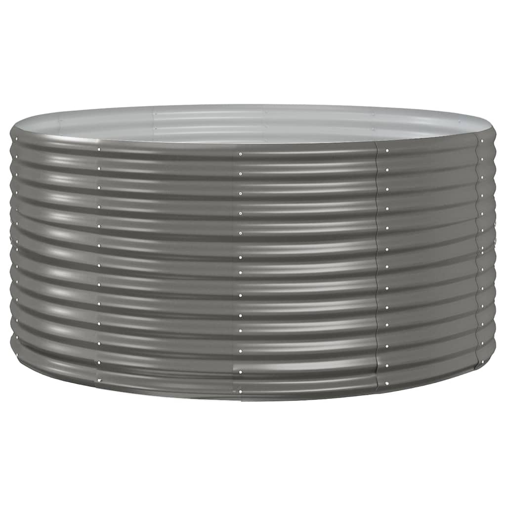 Vidaxl plantenbak 140x140x68 cm gegalvaniseerd staal grijs
