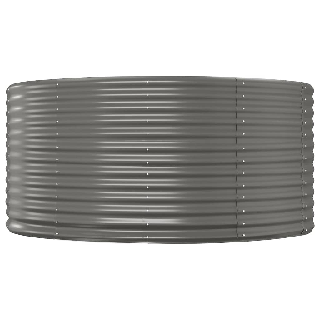 Vidaxl plantenbak 140x140x68 cm gegalvaniseerd staal grijs