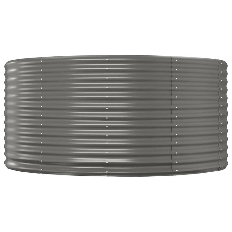 Vidaxl plantenbak 140x140x68 cm gegalvaniseerd staal grijs