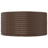 Vidaxl verhoogde tuinbak bruin 140x140x68 cm gegalvaniseerd staal