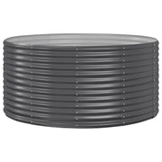 Vidaxl plantenbak 140x140x68 cm gegalvaniseerd staal antracietkleurig - afbeelding 2